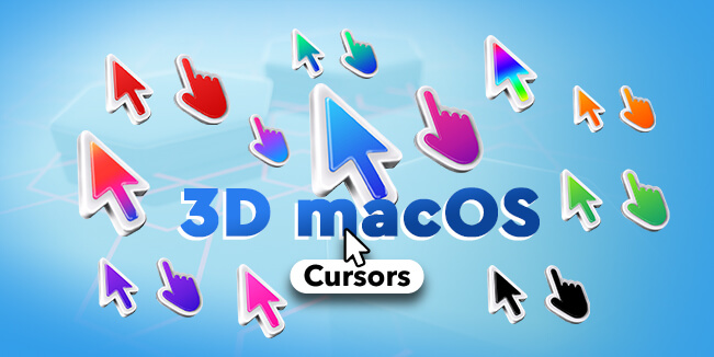 3d macos cursors collection