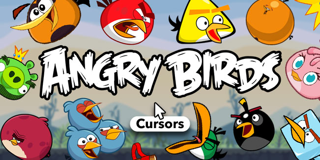 angry birds cursors collection