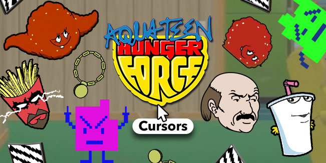 aqua teen hunger force cursors collection