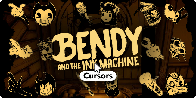 bendy and the ink cursors collection