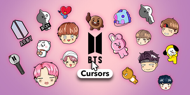 BTS Lightstick Cursor - BTS Cursor - Sweezy Custom Cursors