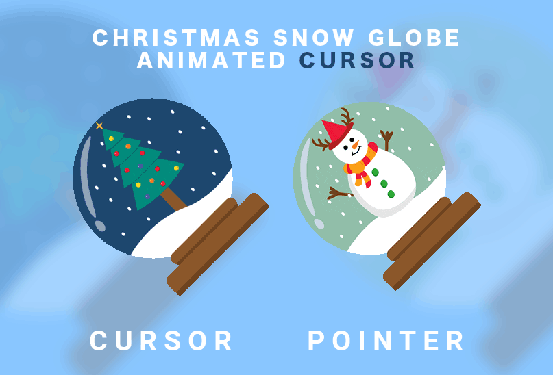 christmas snow globe animated cursor top post