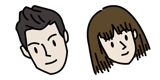 adorable home boy & girl custom cursor.png