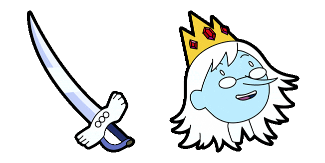 adventure time fionna ice king animated custom cursor