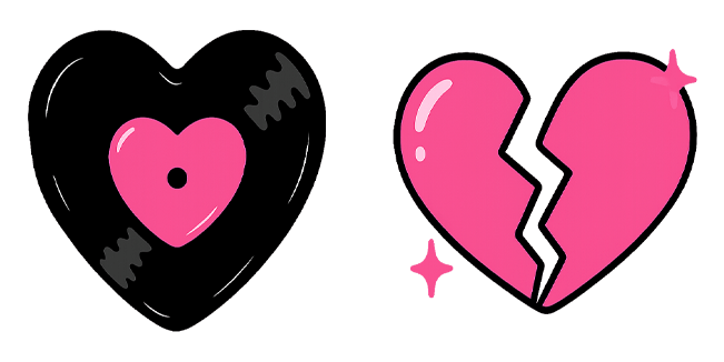 aesthetic pop vinyl love custom cursor