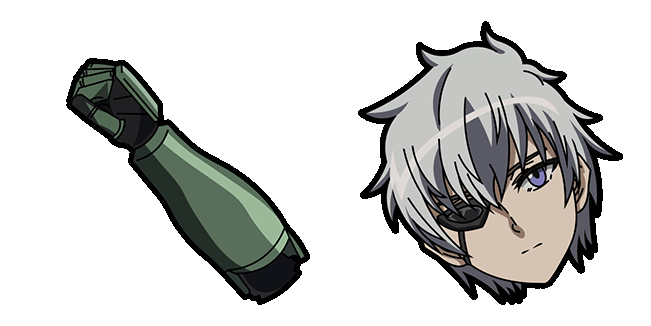 akame ga kill najenda and mechanical arm animated custom cursor