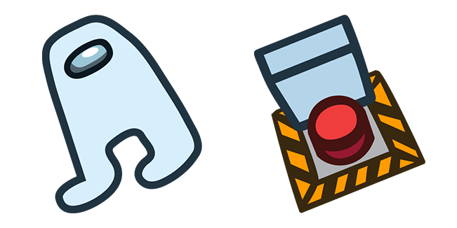 among us amogus emergency button custom cursor