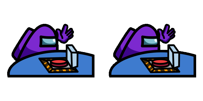 among us emergency meeting animated custom cursor