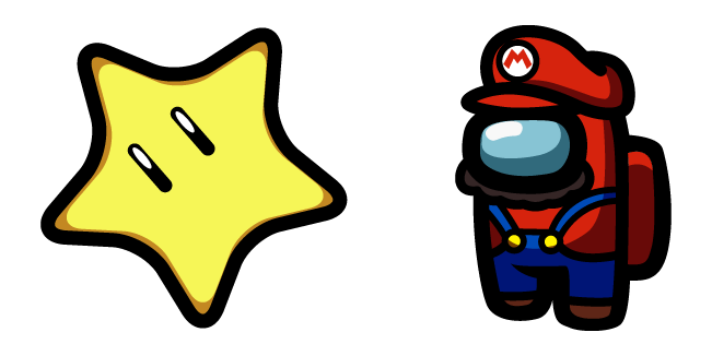 among us mario star custom cursor