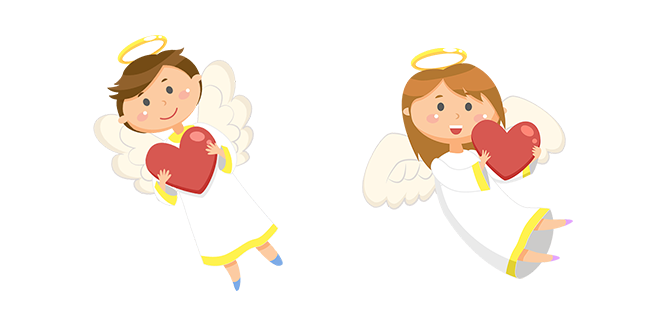 angels with hearts custom cursor