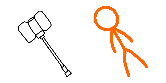 animator vs animation orange hammer animated custom cursor