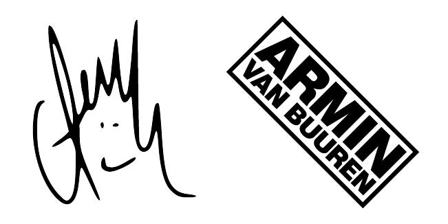 armin van buuren autograph custom cursor