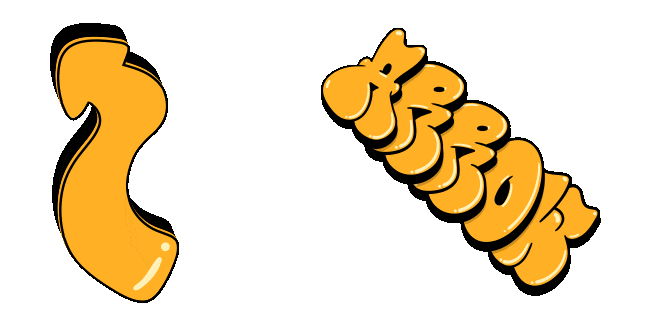 arrow graffiti animated custom cursor