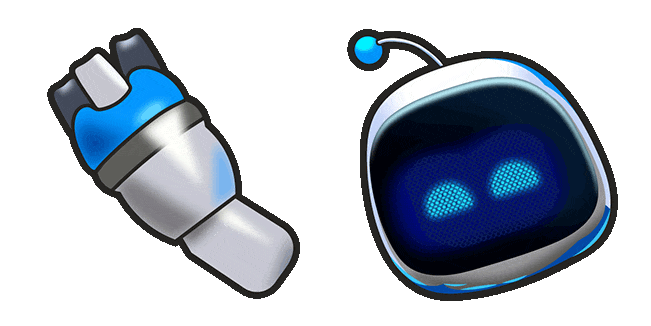 astro bot animated custom cursor