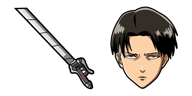 Custom Cursor on X: Levi Ackerman, also commonly known as Captain Levi,  the strongest soldier of humanity, and his sword in the custom cursor from  the Attack on Titan anime series. #customcursor #