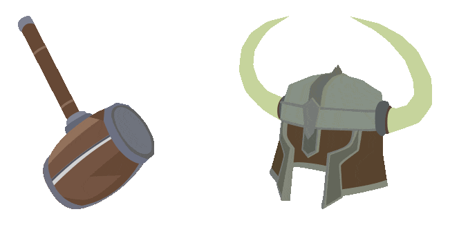 99 nights in the forest hammer helmet animated custom cursor