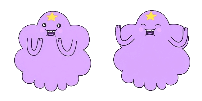 adventure time waving lumpy space princess animated custom cursor