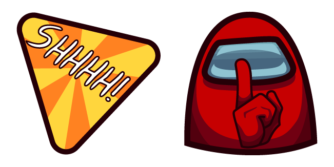 among us crewmate shhh custom cursor