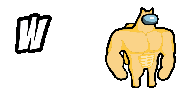 among us doge crewmate meme animated custom cursor