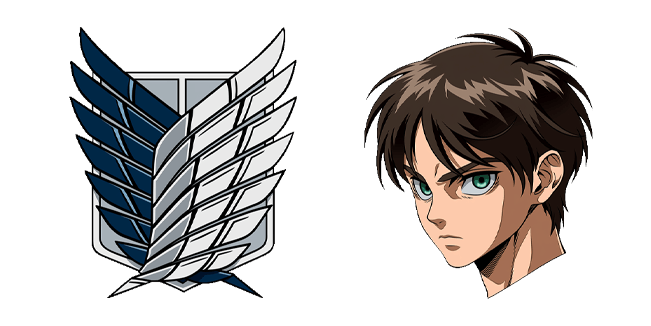 attack on titan eren yeager and scout regiment custom cursor