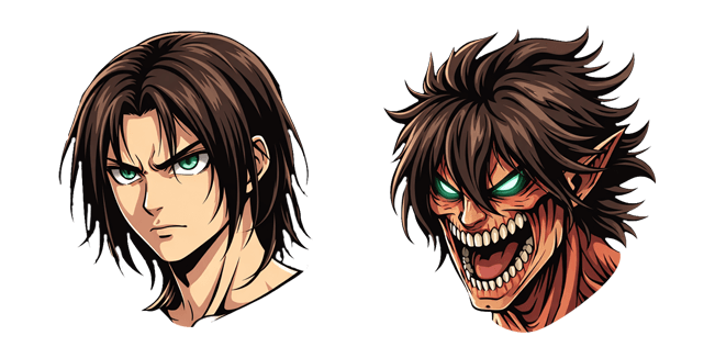 attack on titan eren yeager titan custom cursor