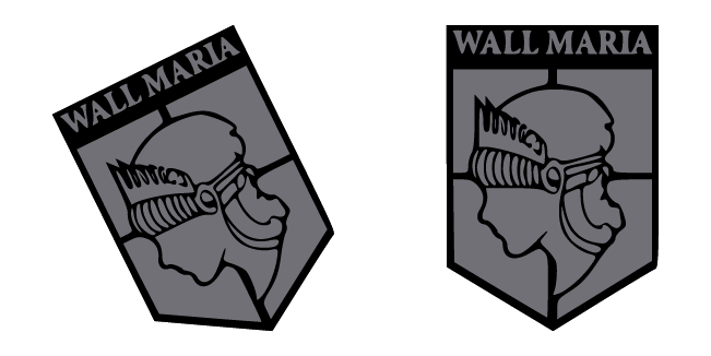 attack on titan wall maria logo custom cursor