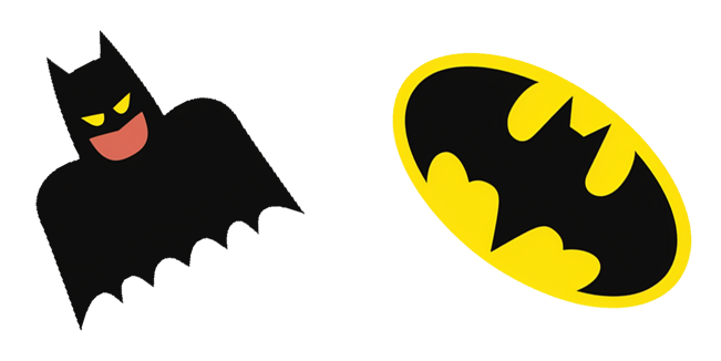 batman symbol and cute batman custom cursor