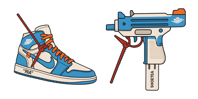 blue air jordan 1 off white hypebeast custom cursor