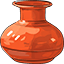 Blue Bucket & Orange Clay Pot