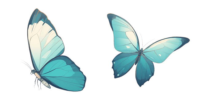 blue butterfly aesthetic custom cursor