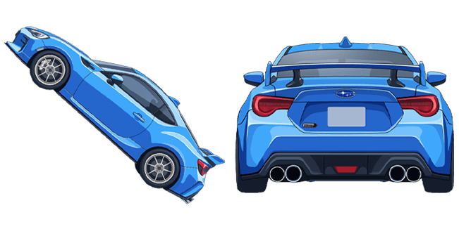 blue subaru brz custom cursor