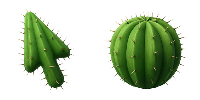 cactus 3D custom cursor