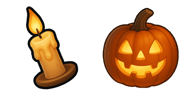 candle jack o lantern halloweencustom cursor