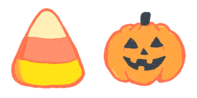 candy corn pumpkin halloween custom cursor