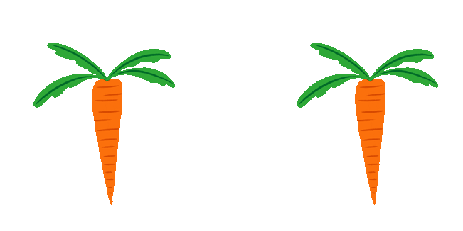 carrot heart animated custom cursor