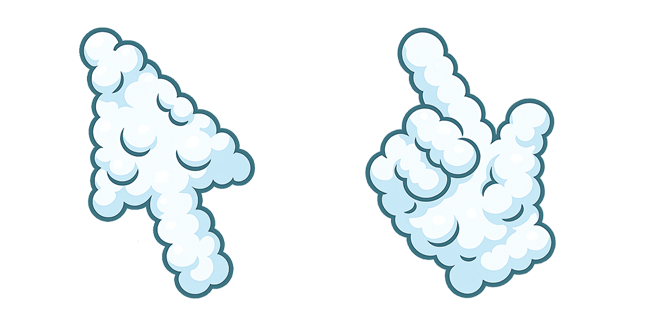 cartoon clouds cute custom cursor