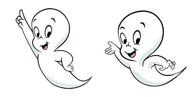 casper the friendly ghost custom cursor