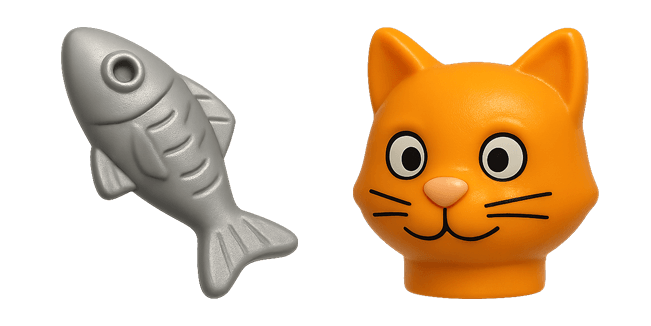 cat & fish lego custom cursor