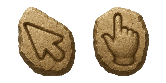 caveman rock custom cursor
