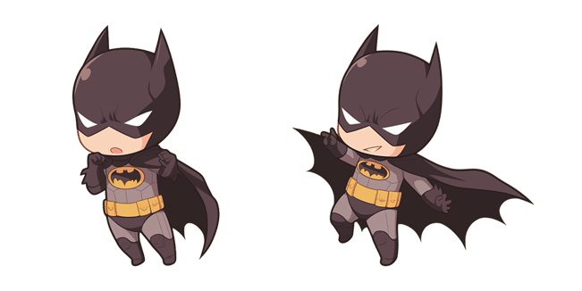chibi batman superhero custom cursor