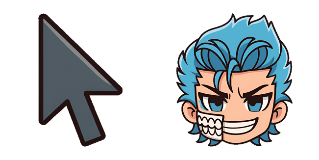 chibi bleach grimmjow jaegerjaquez head custom cursor