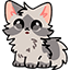 Chibi Calico & Grey Cat