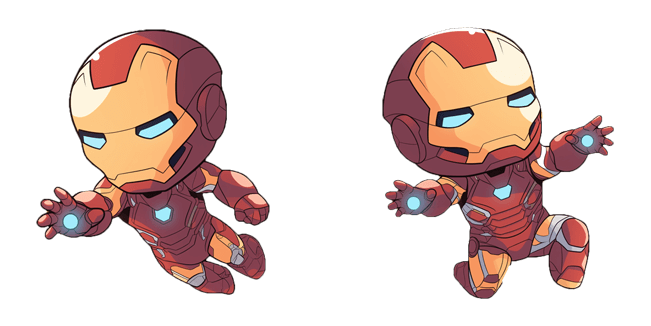 chibi iron man custom cursor