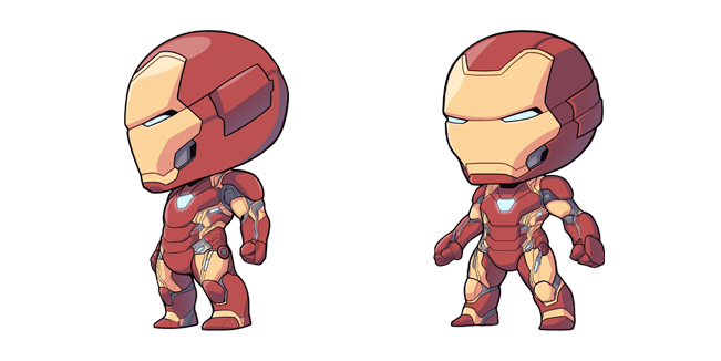 chibi iron man custom cursor
