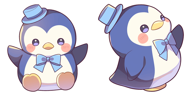 chibi pinguin custom cursor