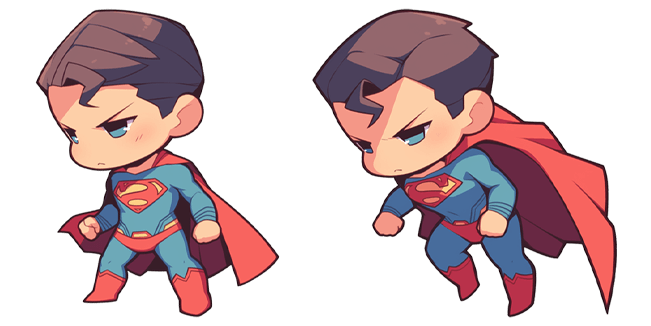 chibi superman custom cursor