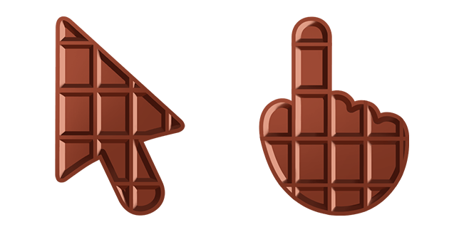 chocolate texture custom cursor