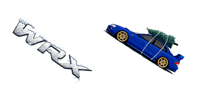 christmas subaru impreza wrx custom cursor