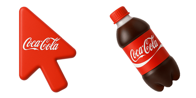 coca cola 3D custom cursor