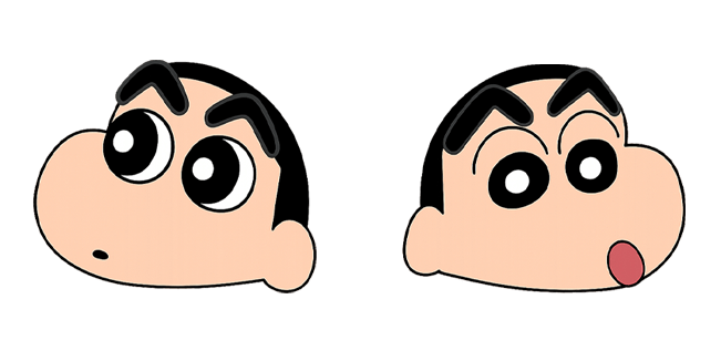 crayon shin chan shinnosuke nohara funny face custom cursor